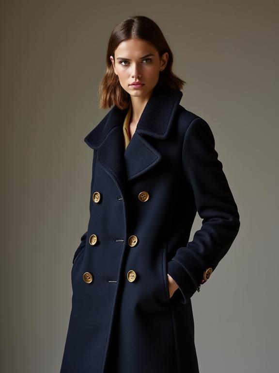 클래식한 디자인의 코트와 자켓