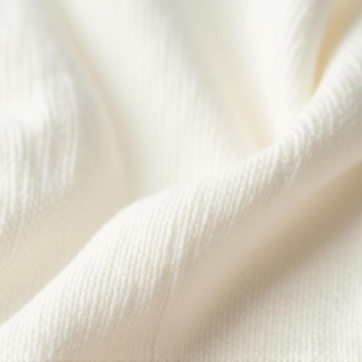 유기농 면 원단의 질감이 보이는 클로즈업 사진